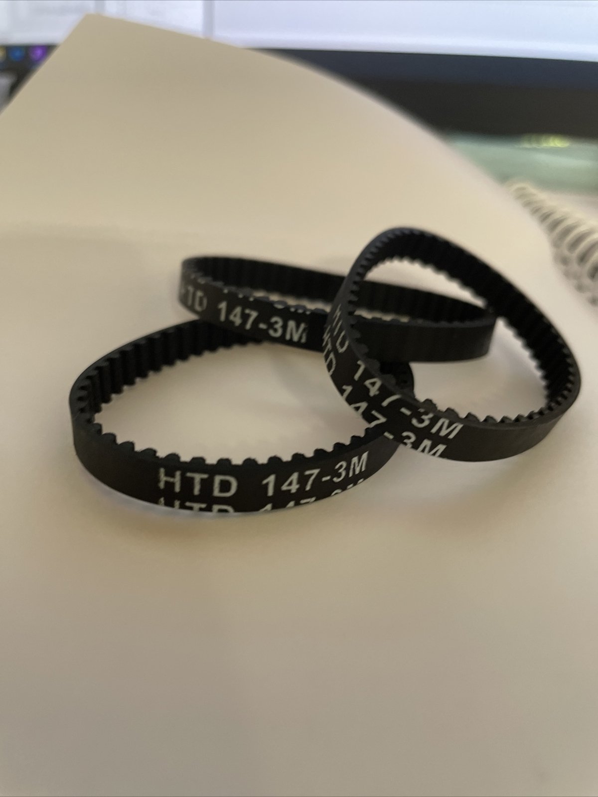 3pc bh53315 hoover vacuum OnePwr Belt HTD 147-3m /3GT-8 Shark IC205 IF251 IZ462H - Image 3
