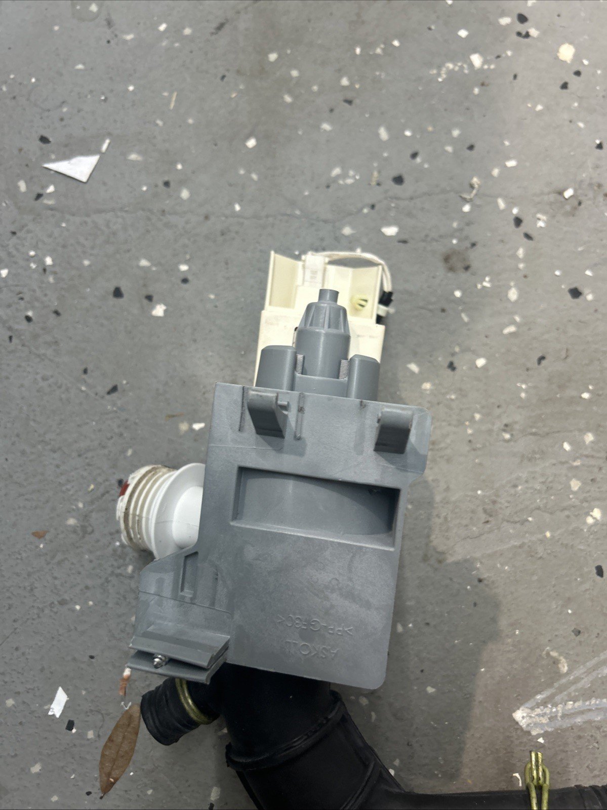 OEM Electrolux Washer Drain Pump 5304514775 5304505248 W Rubber Boot & Clamps - Image 2