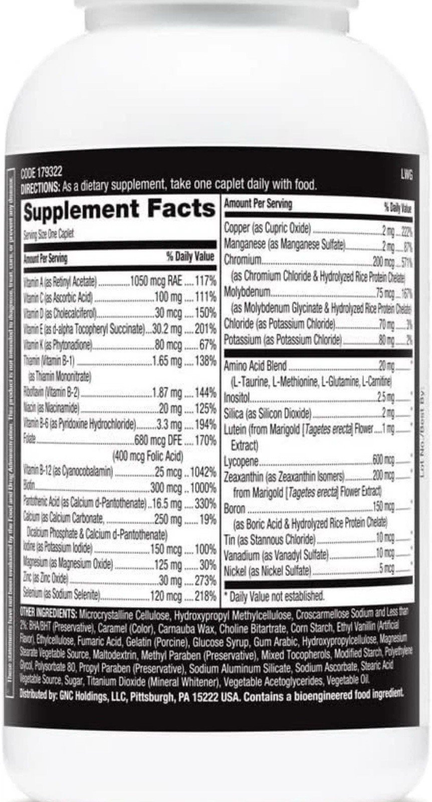 2 PCs Men's Health Multivitamin 60 X2 Count 39 Nutrients Vitamins 10/25 - Image 2
