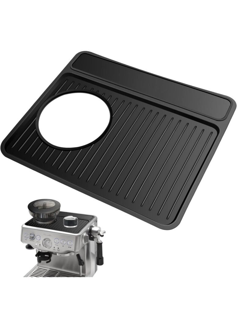 Black Tamping Mat for Breville 870XL/880 Espresso Tamper Silicone Liner Used