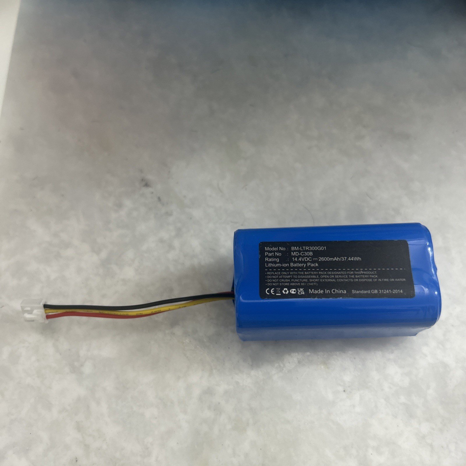 Battery for Liectroux BLAUPUNKT BPK-VCBB1XB Midea M4 MD-C30B D071-INR-CH-4S1P