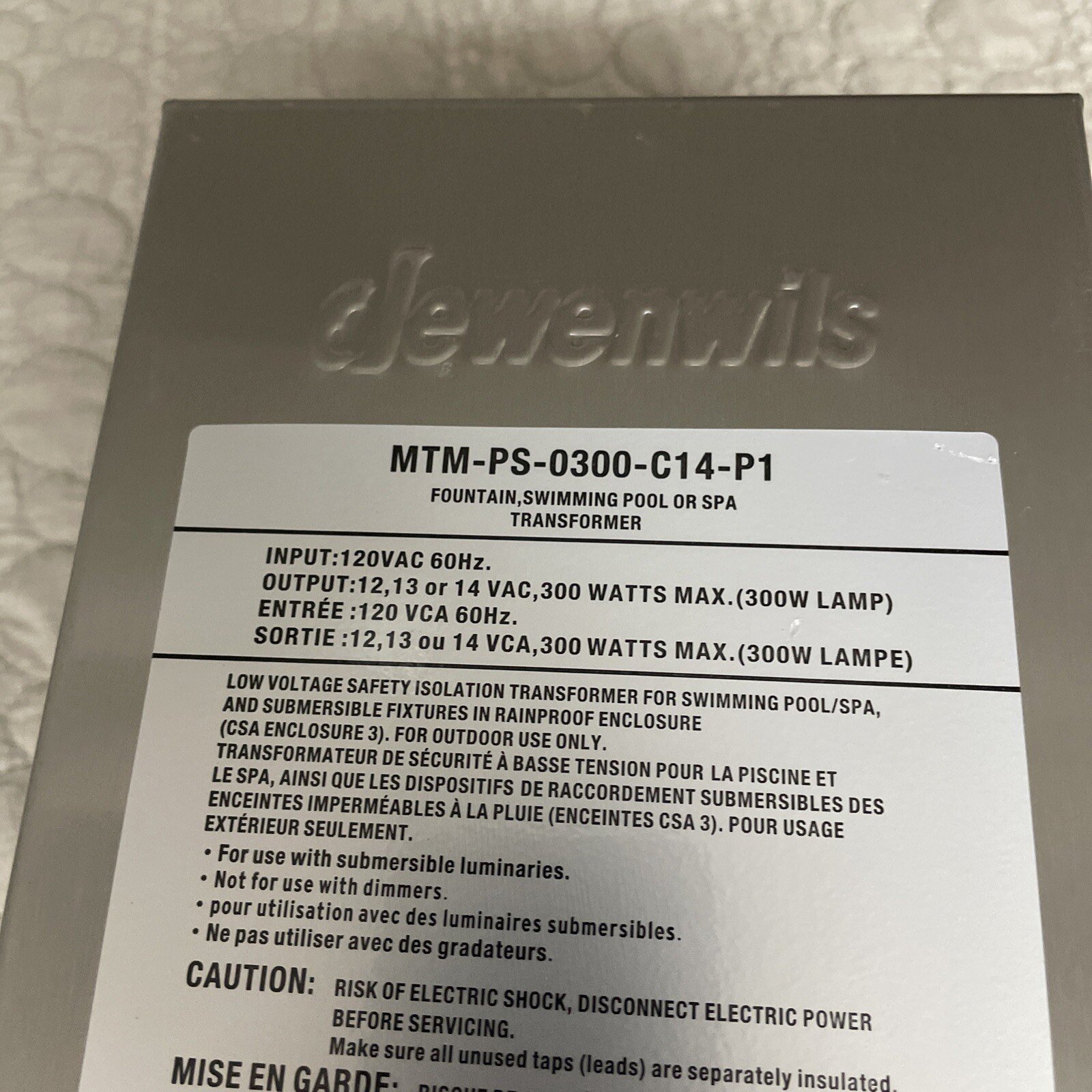 Suraielec - Fountain/ Swimming Pool or Spa Transformer ( MTM-PS-0300-C14-P1 ) - Image 2