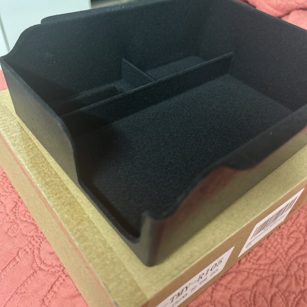 2022-2023 Tesla Model Y Model 3 Armrest Storage Box Velvet Console Organizer