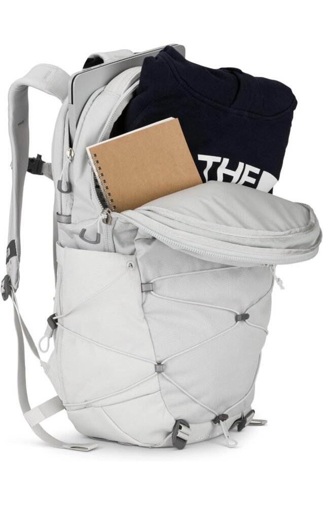 Genuine The North Face Borealis Laptop School Backpack Travel Bag Gray Women