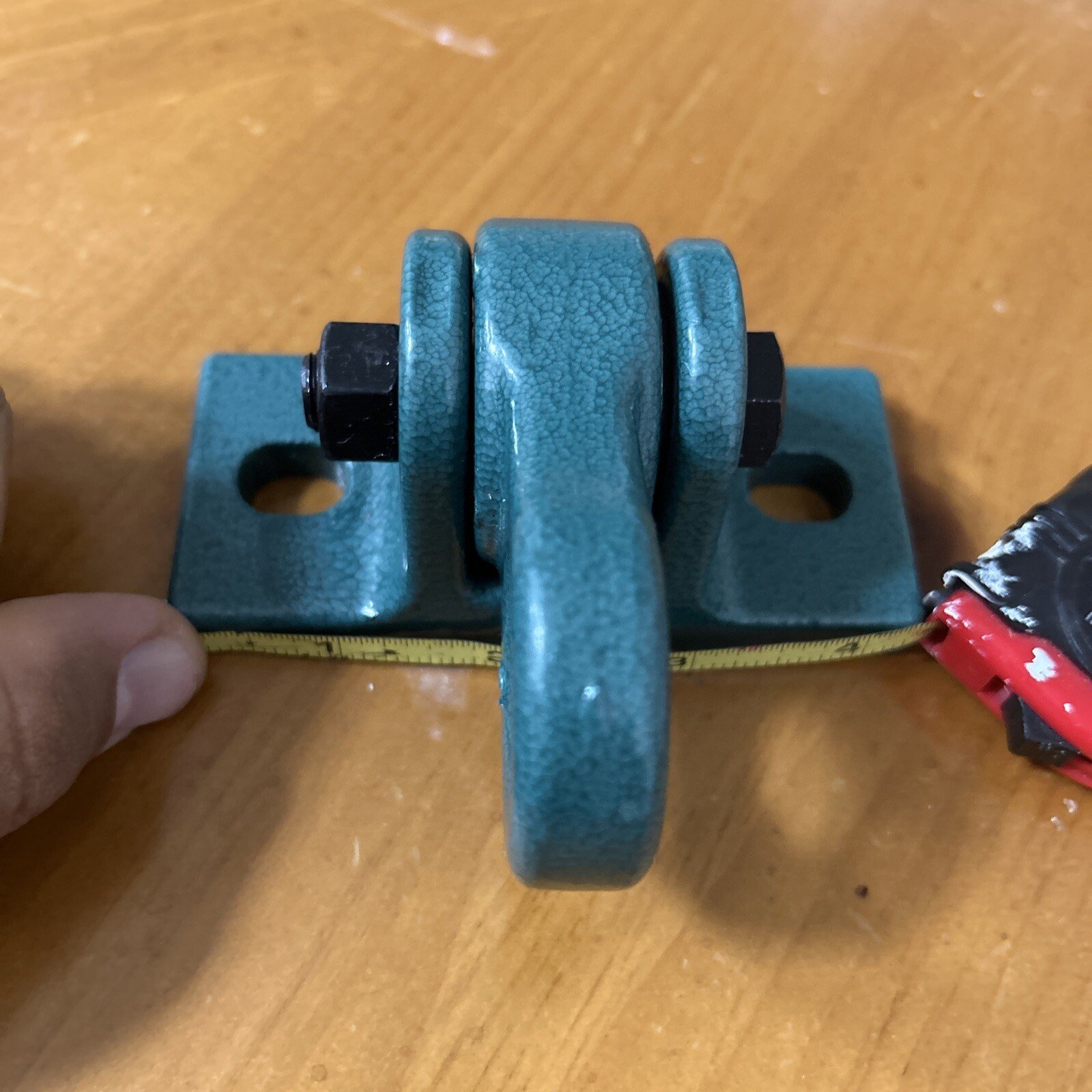 Wood Beam Swing Hanger Galvanized Ductile Iron Green Heavy Duty 5000lbs No Screw - Image 4
