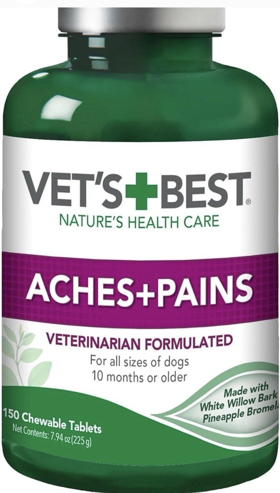 2 Pcs Vets Best Aches + Pains Dog Supplement - 150 Chewable Tablets - Exp 3/2029 - Image 4