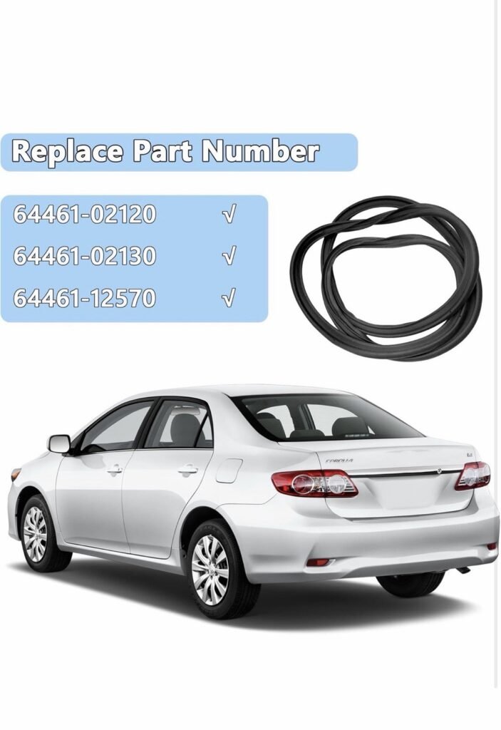 Weatherstrip Trunk Lid Rubber Seal for Toyota Corolla 2009 2010 2011 2012 2013