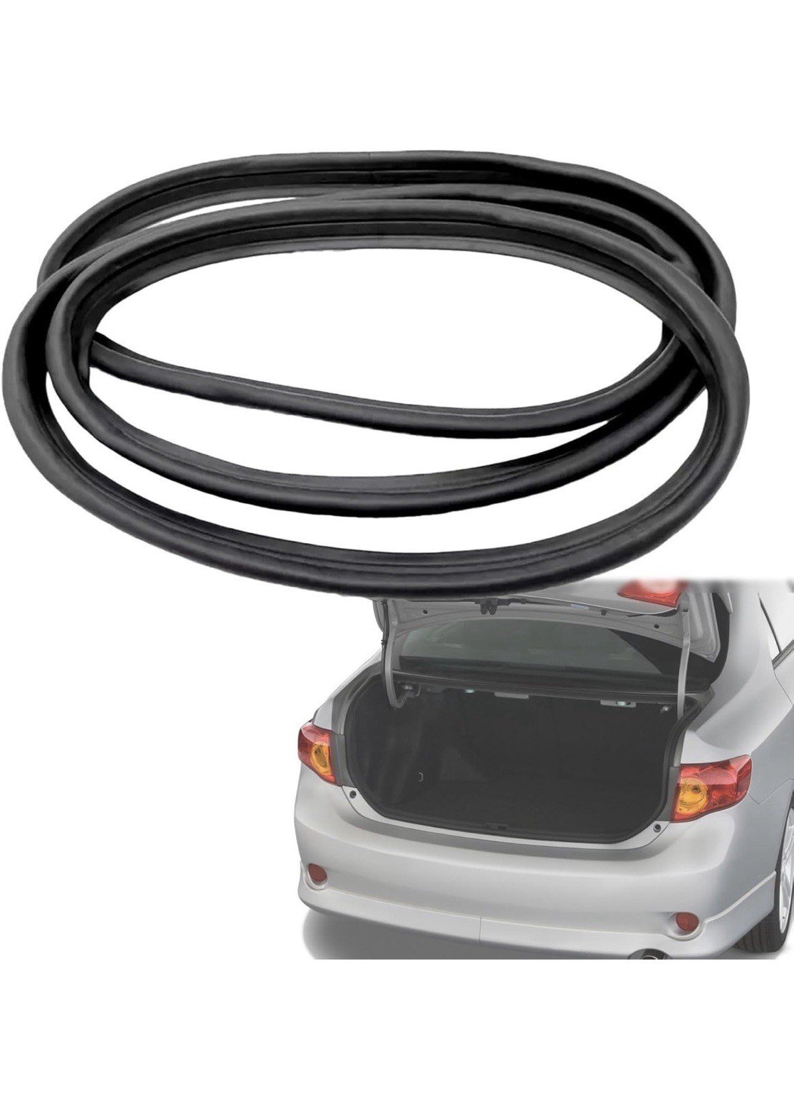 Weatherstrip Trunk Lid Rubber Seal for Toyota Corolla 2009 2010 2011 2012 2013 - Image 2