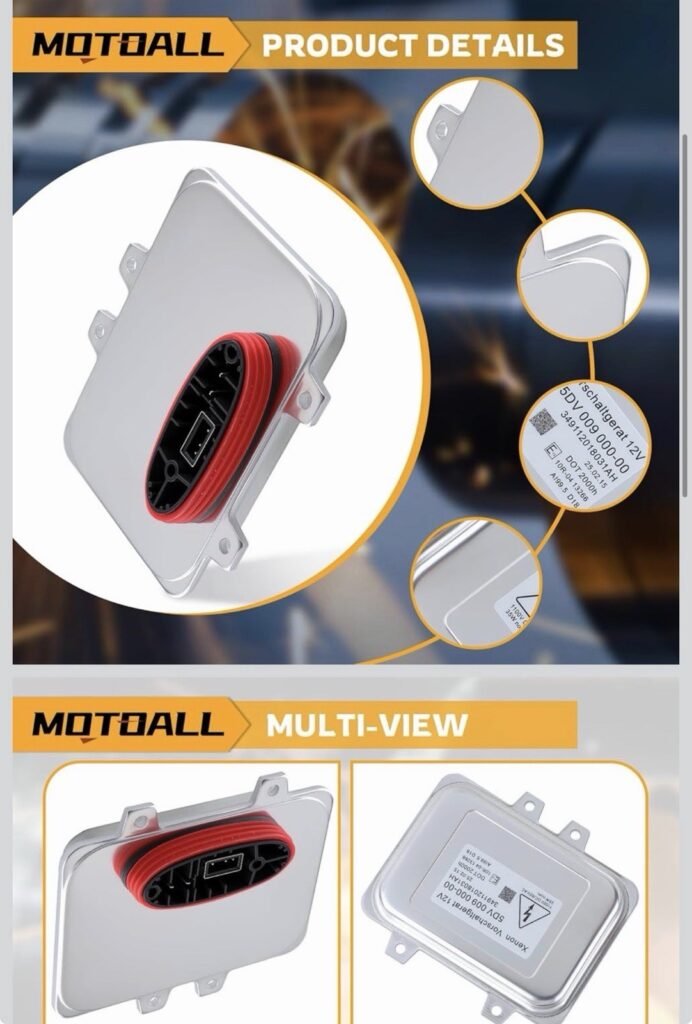 5DV00900000 Xenon HID Ballast Control Unit Module for D1S Light 200h 35W 85V AC