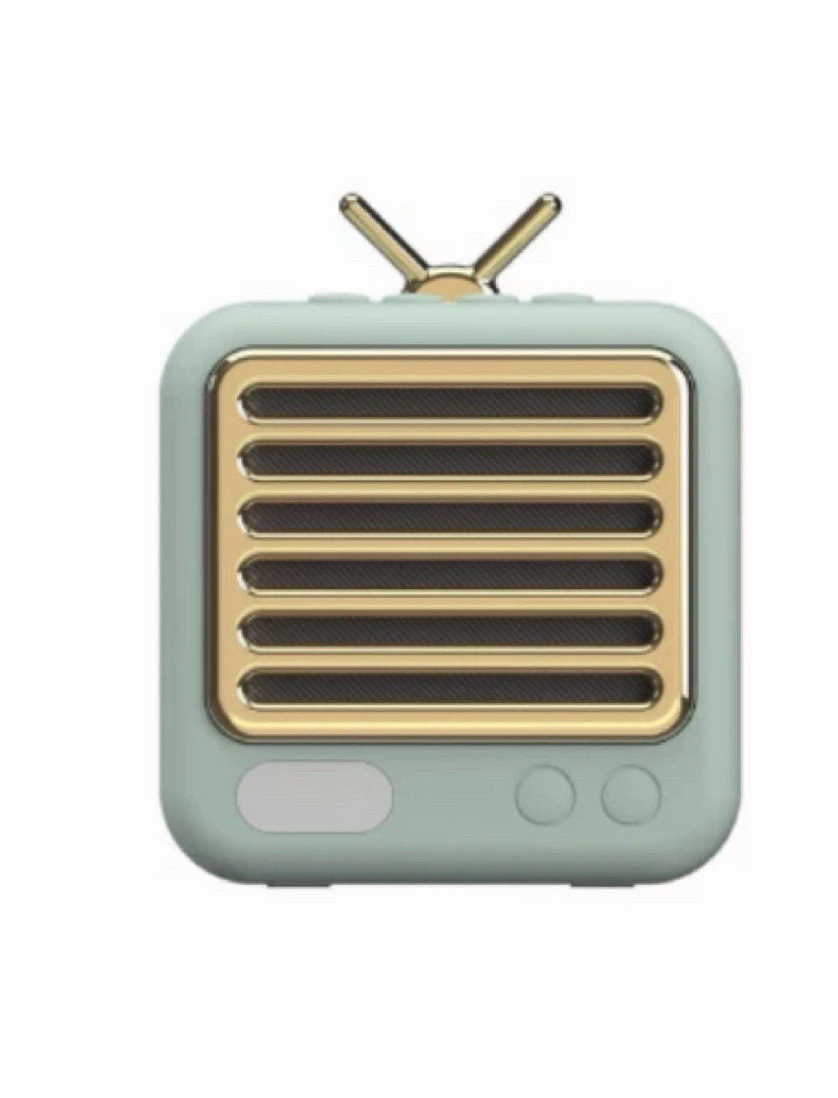 GEMS Retro Speaker Light Mint Green: Rechargeable Micro USB Portable Device