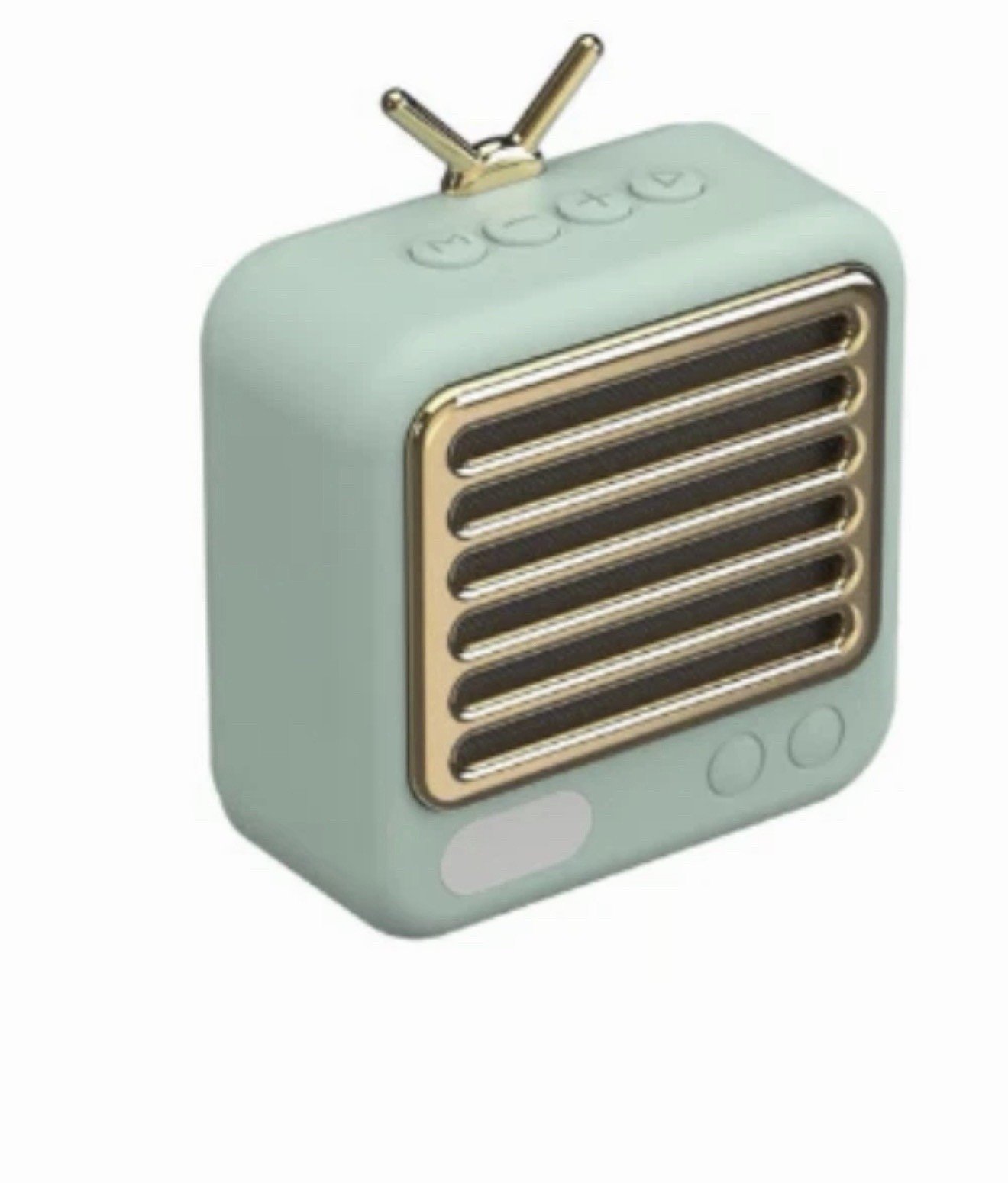 GEMS Retro Speaker Light Mint Green: Rechargeable Micro USB Portable Device - Image 2