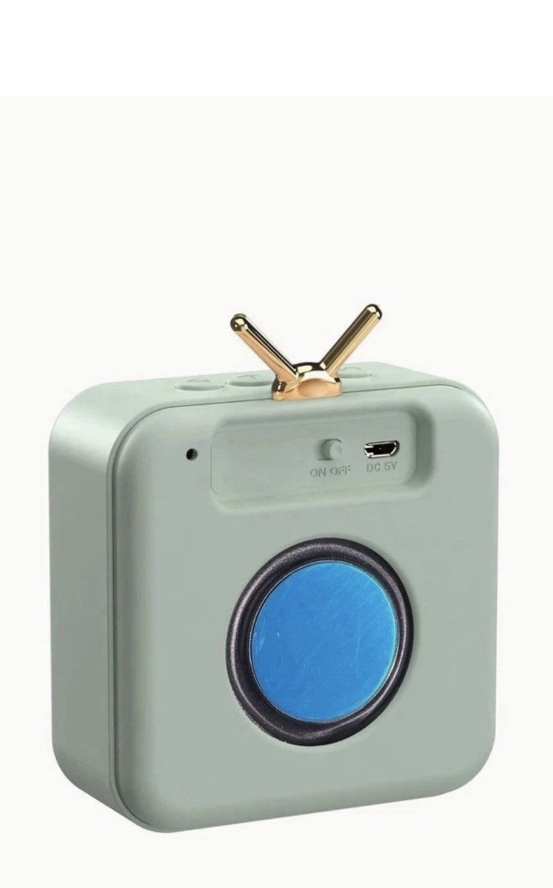 GEMS Retro Speaker Light Mint Green: Rechargeable Micro USB Portable Device - Image 3