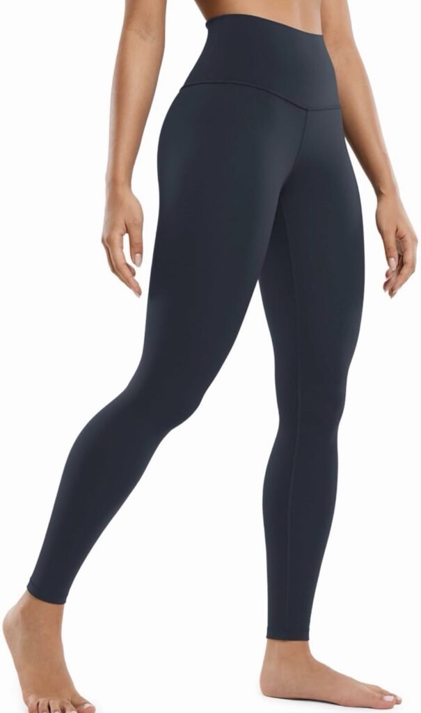 Blue Women Leggings Light Workout Yoga Pants Comfort Soft Stretch XL High Waist