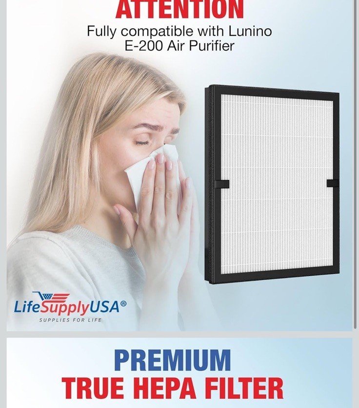 True Filter Replacement Compatible With Lunino E 200 Air Purifier - Image 2