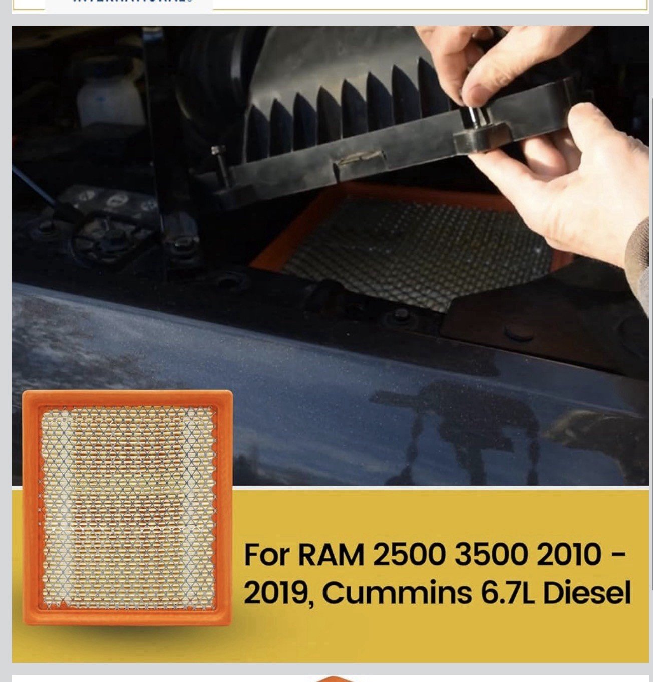 Kofil 53034051AB Air Filter,for RAM 2500 3500 2010-2019, Cummins 6.7L Diesel - Image 3