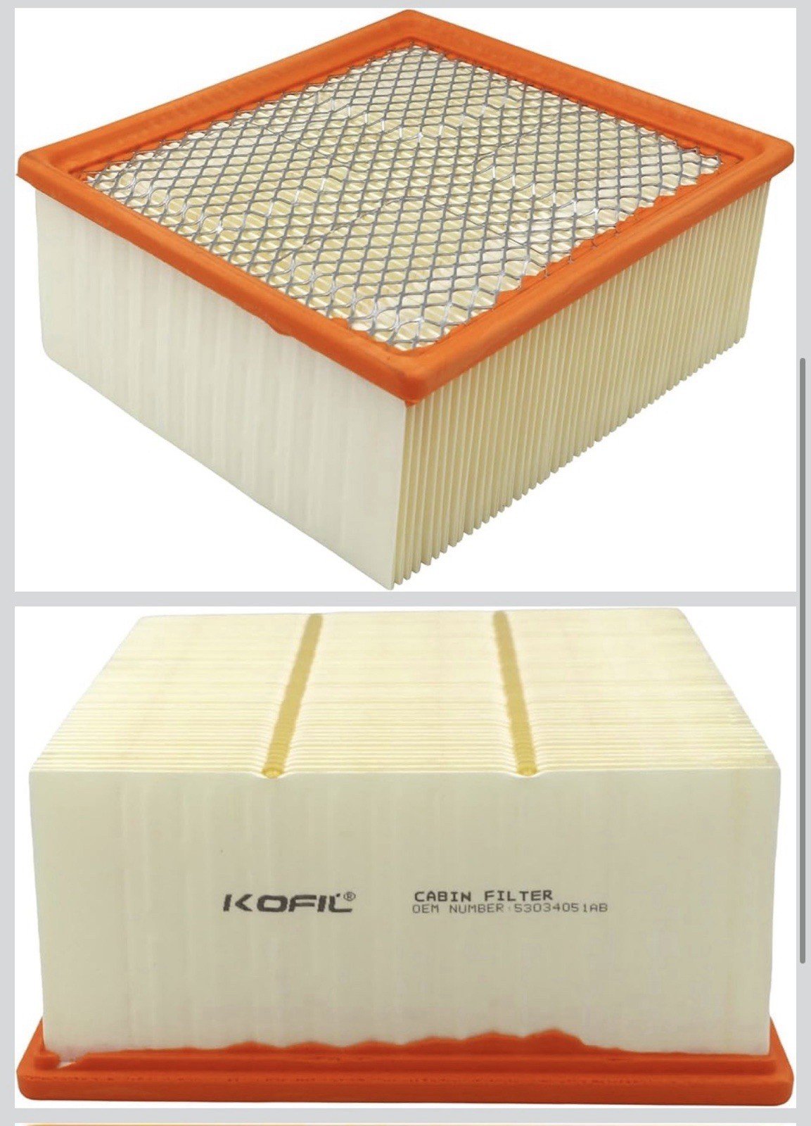 Kofil 53034051AB Air Filter,for RAM 2500 3500 2010-2019, Cummins 6.7L Diesel - Image 4