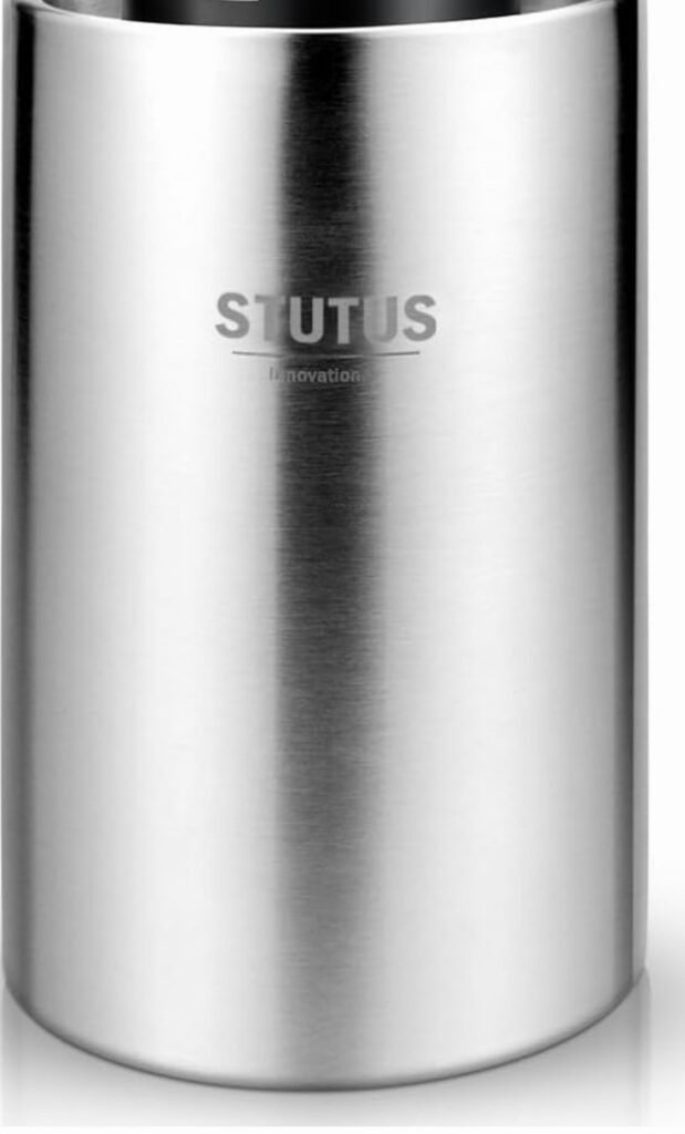 Wine Chiller Bucket STUTUS Stainless Steel Double Wall White Wine Bottle Cooler