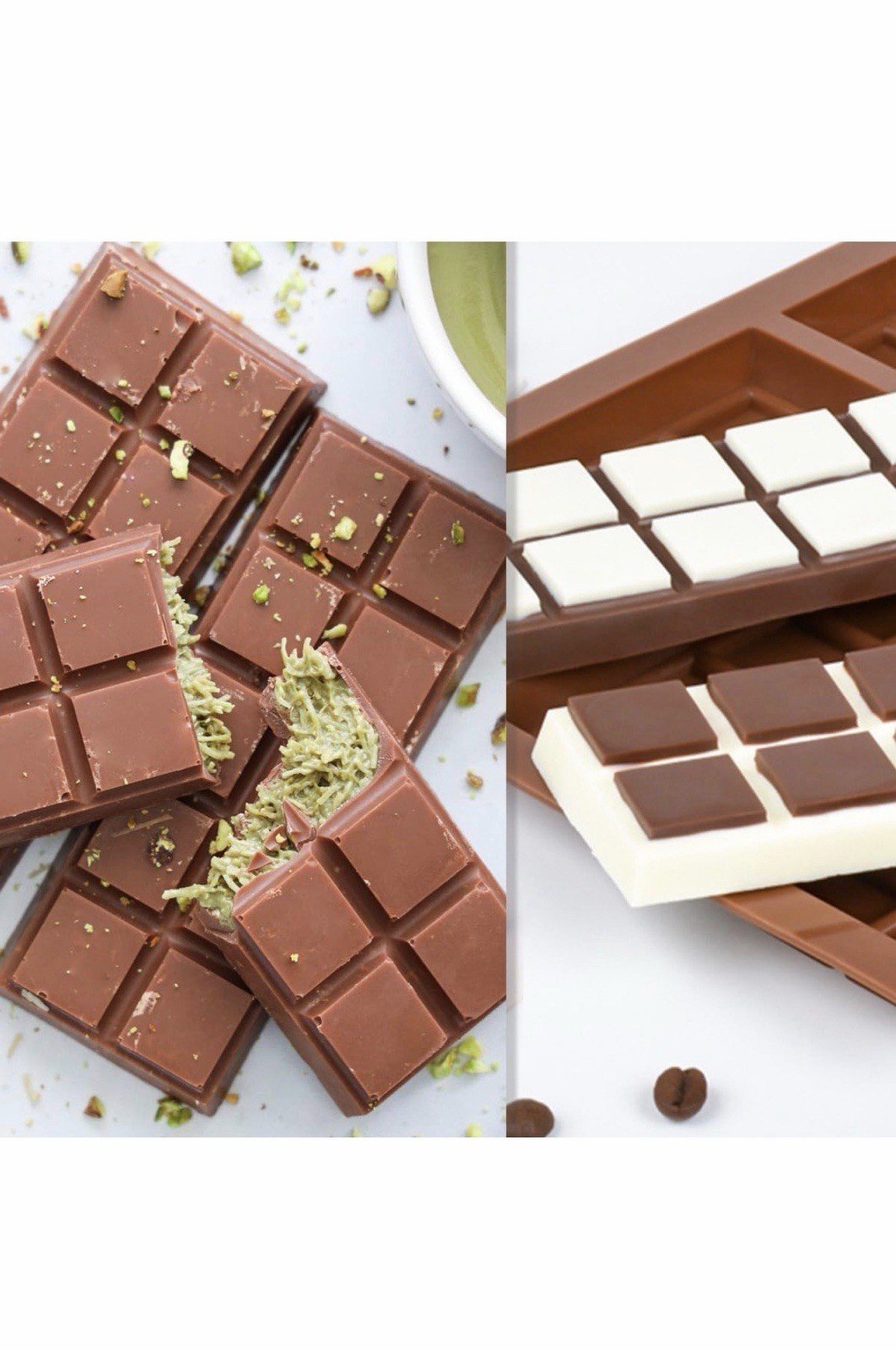 2pcs Chocolate Bar Mold,Non-Stick Chocolate Molds 100% Food Grade Silicone Deep - Image 4