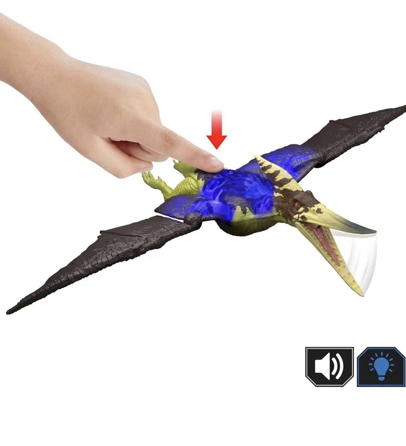 Jurassic World Survival Wild Roar Pteranodon Dinosaur Figure, Lights & Sounds 🆕 - Image 4