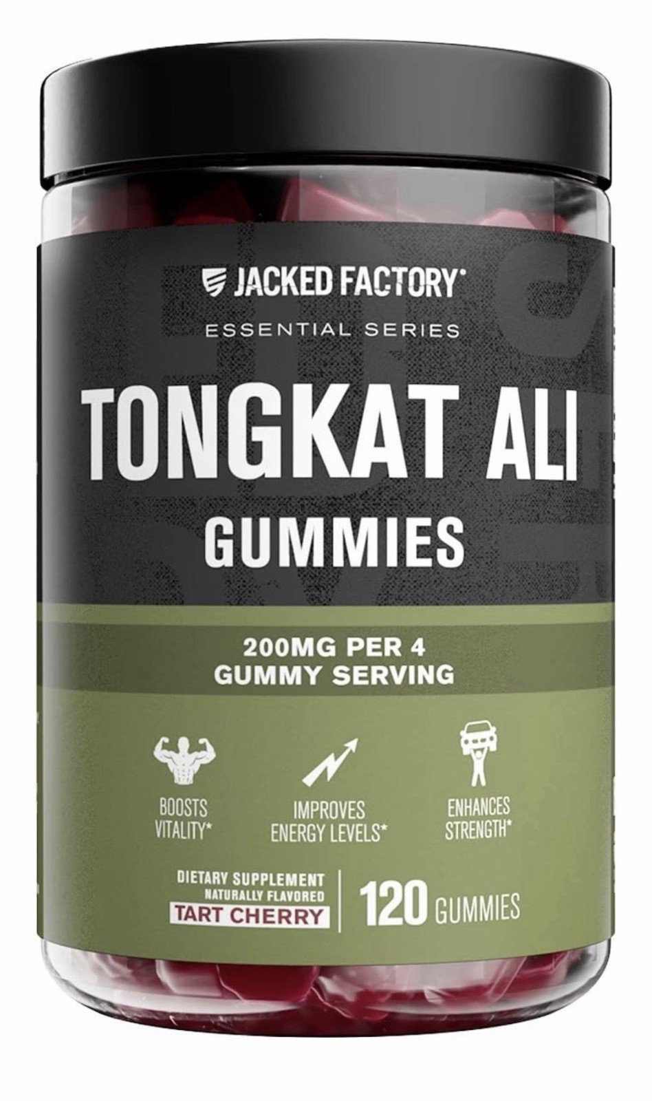 2 PACK-J Factory Tongkat Al i Gummies 100:1 Tongkat-Al Eurycoma Longifolia 120x2 - Image 2