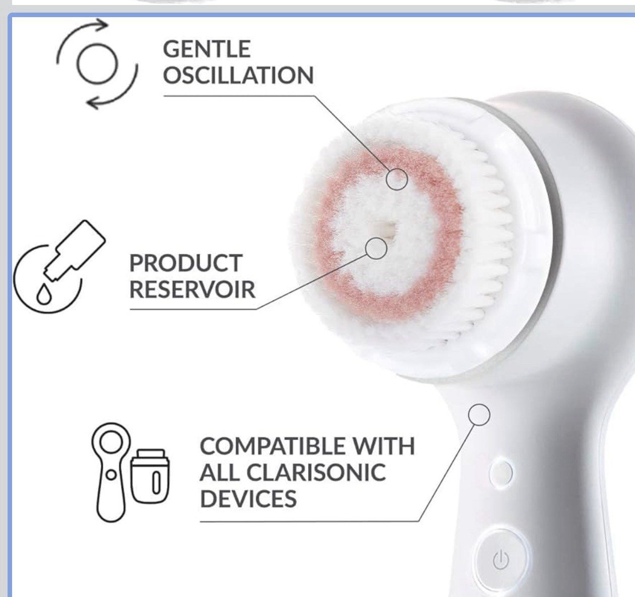Authentic New Clarisonic Radiance Brush Head 1 Replacement All Skin Types Sealed