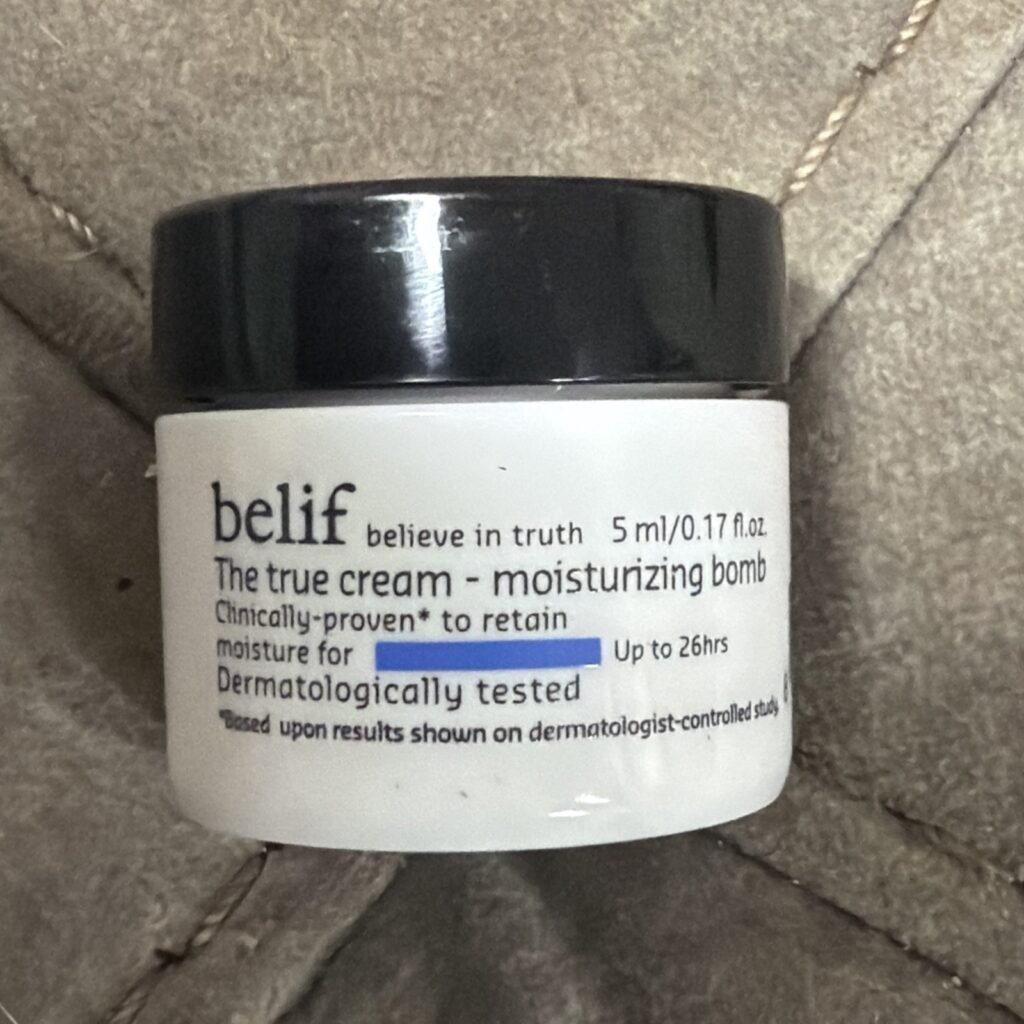 New Belif The True Cream moisturizing Bomb Travel Size 5ml