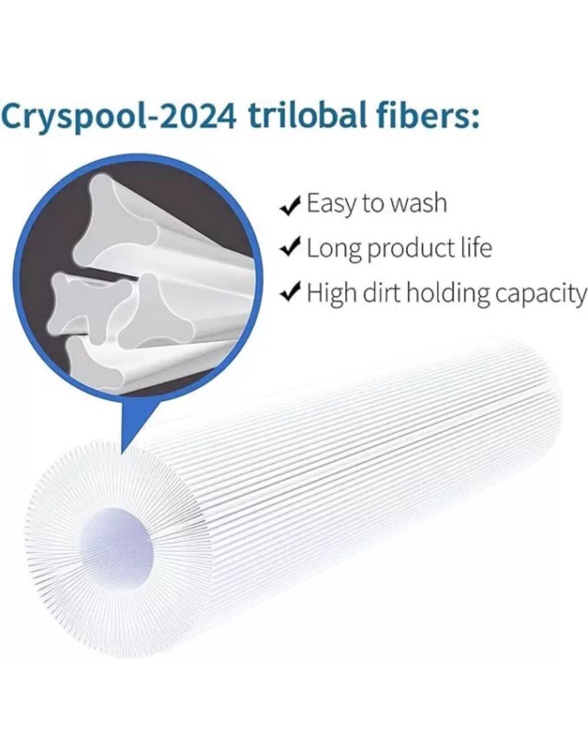2pcs Cryspool Spa and Pool Replacement Filters CP-06046 Replaces 6CH-960 FC-2800 - Image 2