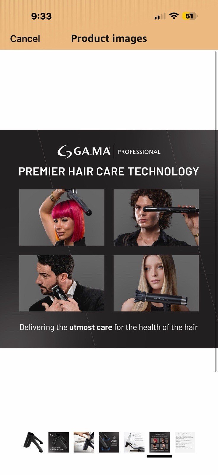 GAMA Professional Perfetto Hair Dryer Stand For IQ HAIR DRYER FOR Straightener - Image 4