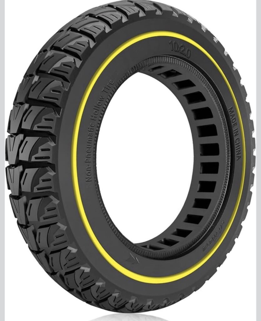10x2 Solid Tires 10 Inch Tubeless Tire for Turboant X7 Pro MAX Honeycomb Front