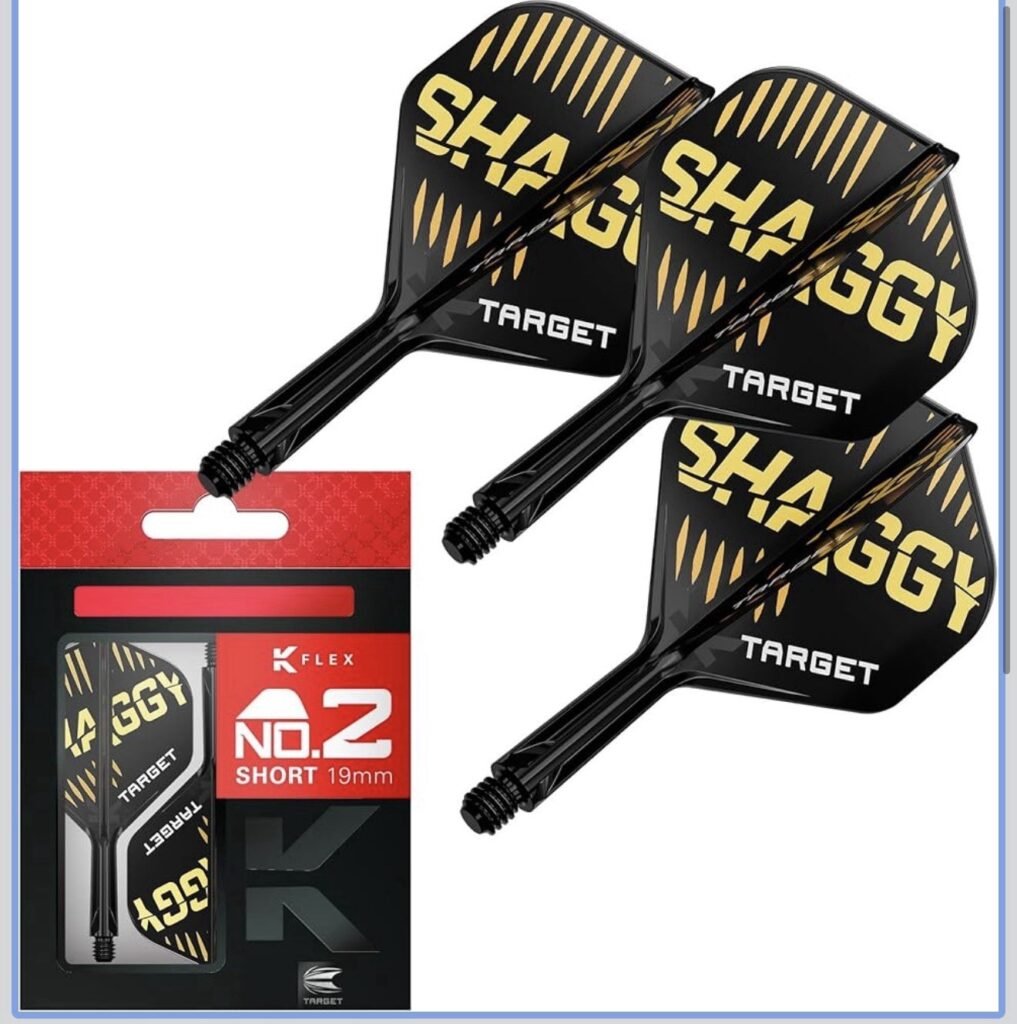 19mm Short Standard Scott Will Target K-Flex #2 Intermediate Dart Flights 410138