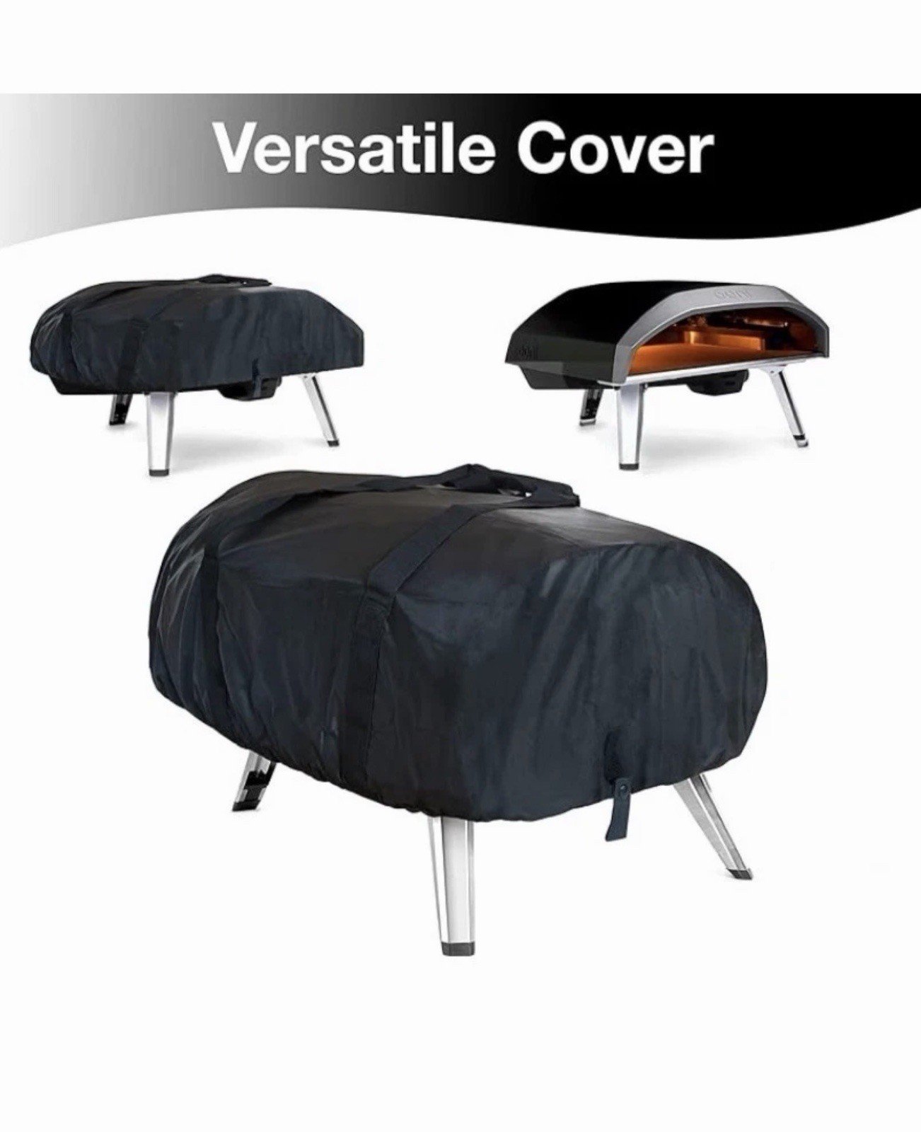 Portable Universal 16" Pizza Oven Cover w/ Brush With Carrying Bag - Image 3
