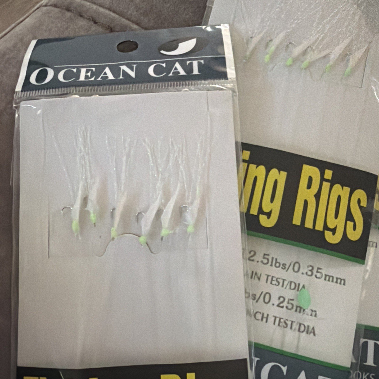 10 Packs :OCEAN CAT Fishing Rigs White Feather 6 Pieces Fishing Rigs #14 Hook Sz - Image 3