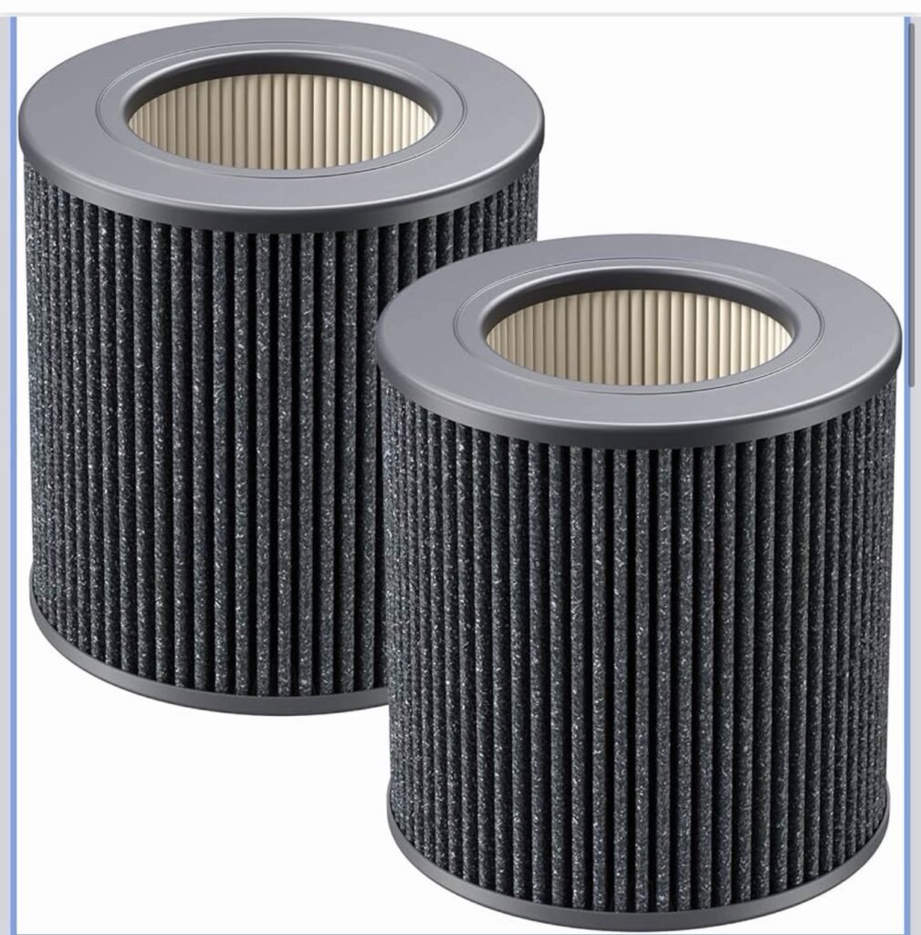 2-pack Air Mini/Mini+ PECO-HEPA filter Cmptb W Molekule Carbon Activated Dust Sm