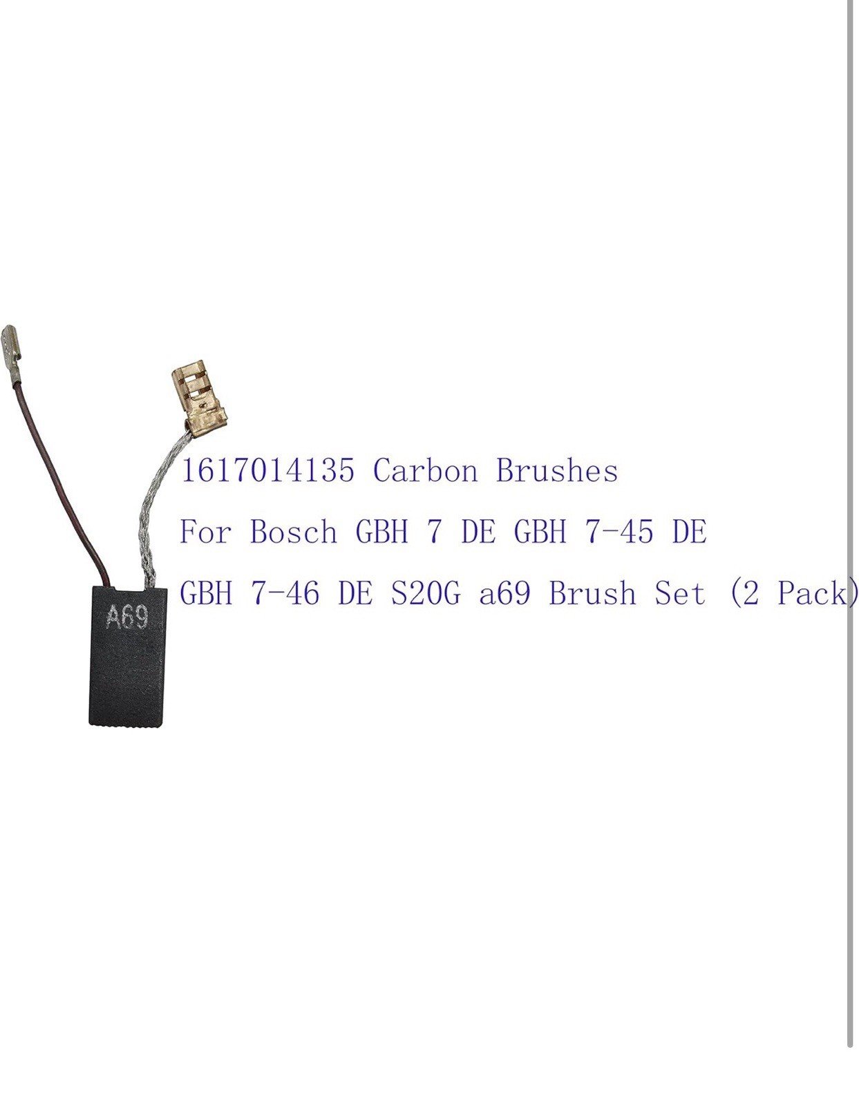 2 PC Carbon Brush for 1617014135 Bosch GBH 7 DE GBH 7-45 DE GBH 7-46 DE S20G A69 - Image 2