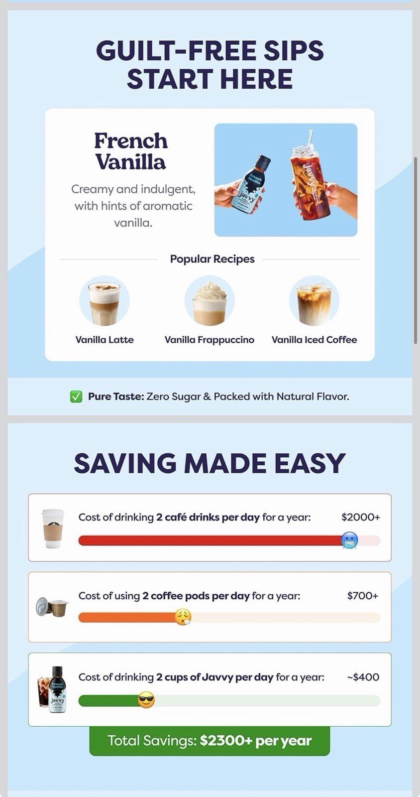 Coffee Concentrate Cold Brew Perfect Hot or Iced Instant 35SERVNG French Vanilla - Image 3