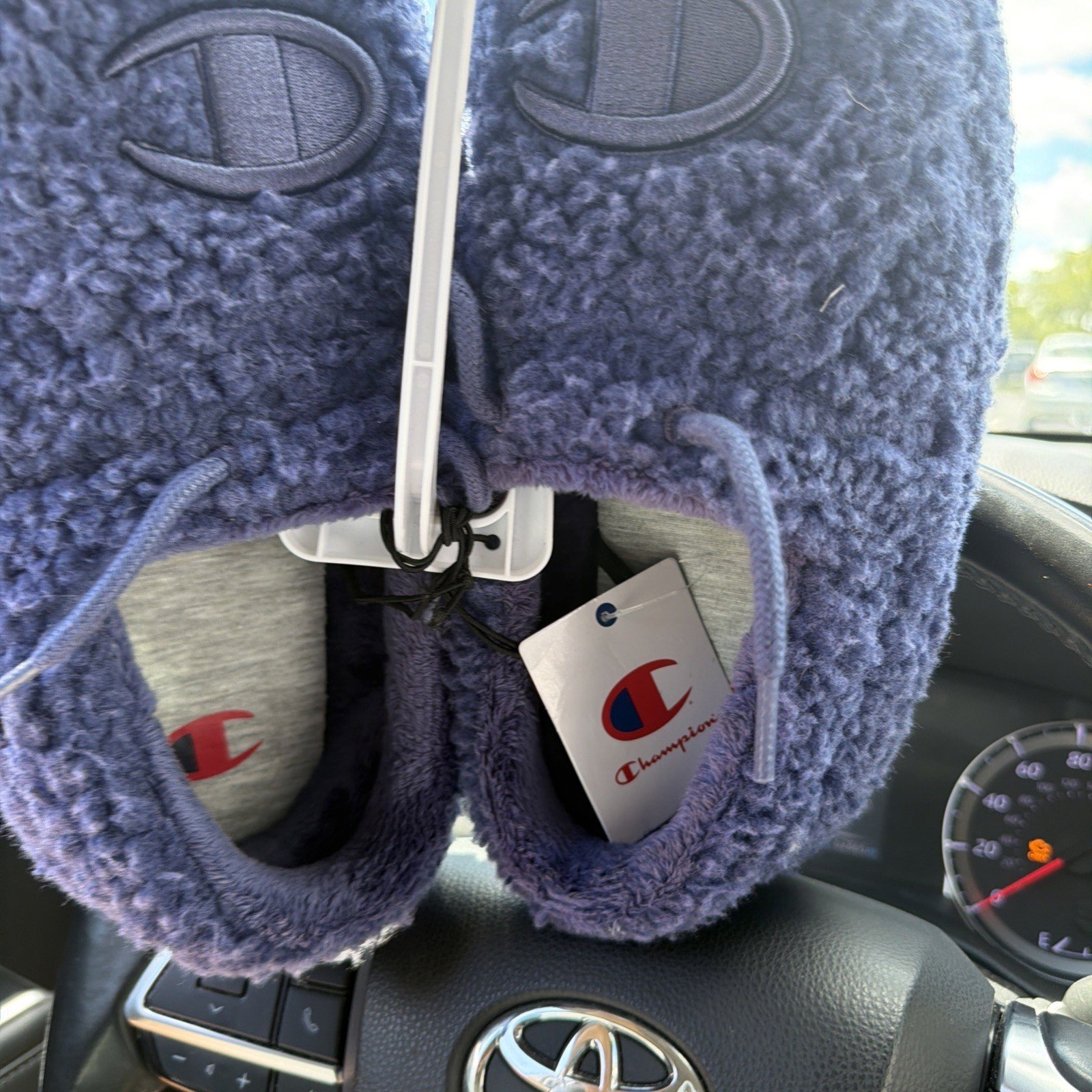 Champion Adult University Slippers Blue W9/M7 Hard Bottom Soft Top New With Tag - Image 3