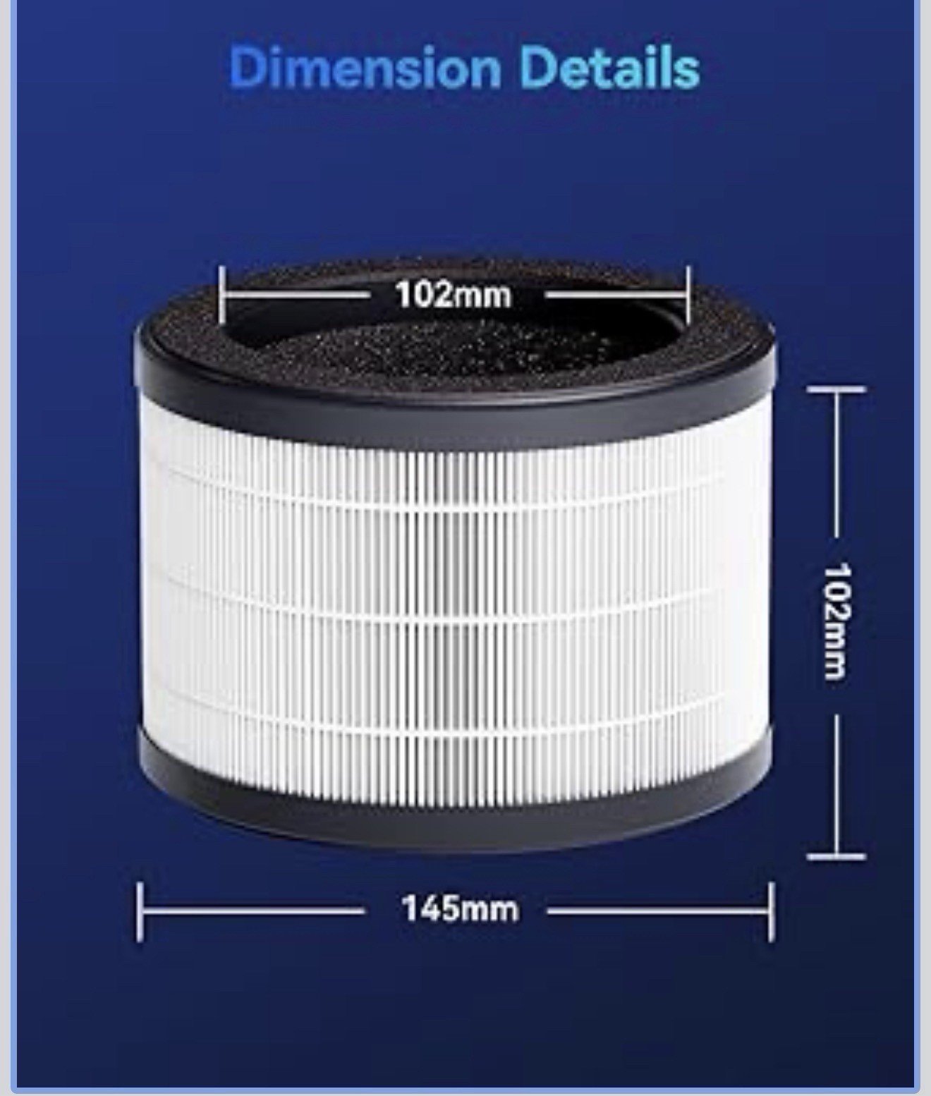 Genuine MSB5 Air Purifier Filter Replacement, 3-In-1 High-Efficiency H13 True He - Image 2