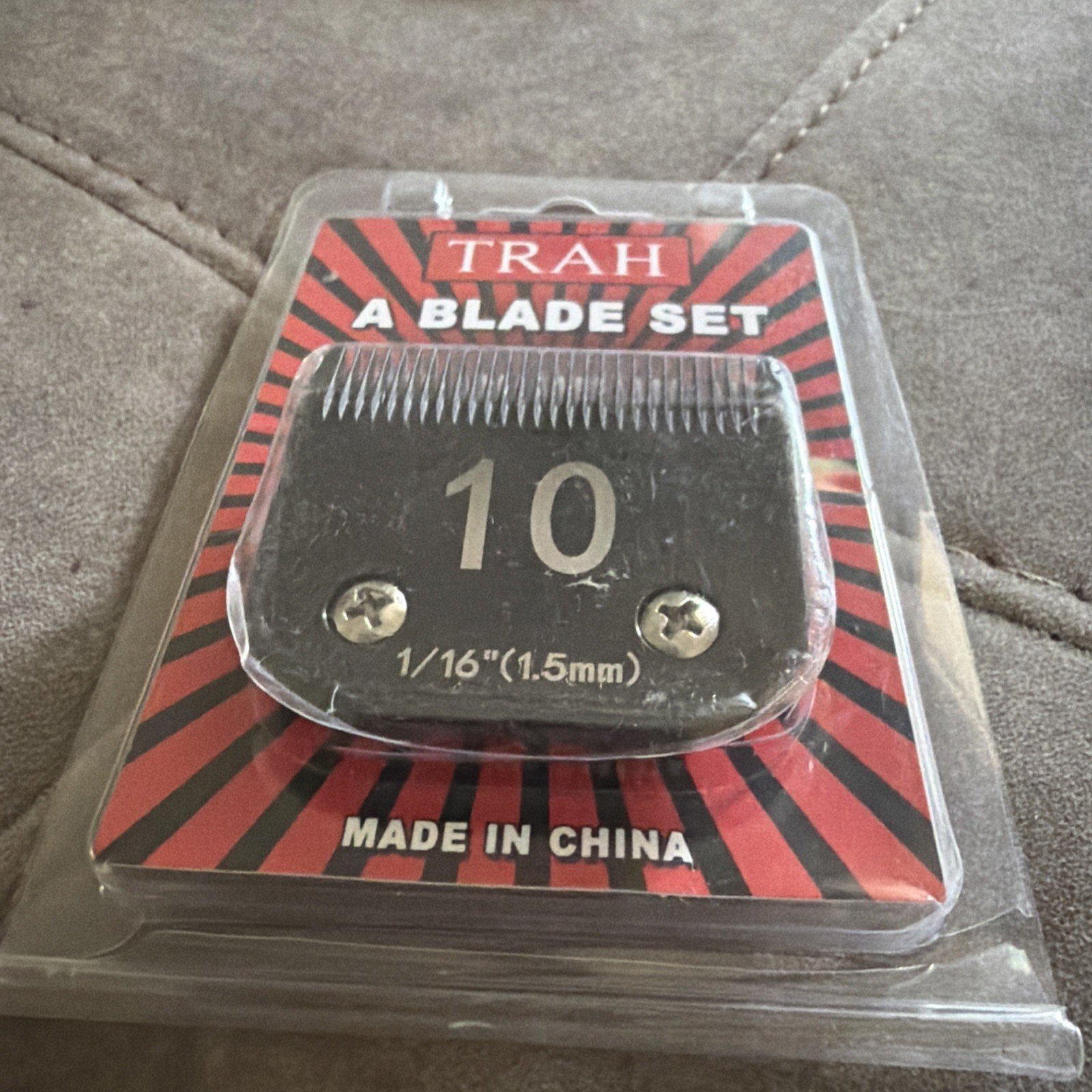 Dog Grooming Blade Set #10 1/16" 1.5mm For Andis Clippers A5 Wahl KM Ceramic Blk - Image 2