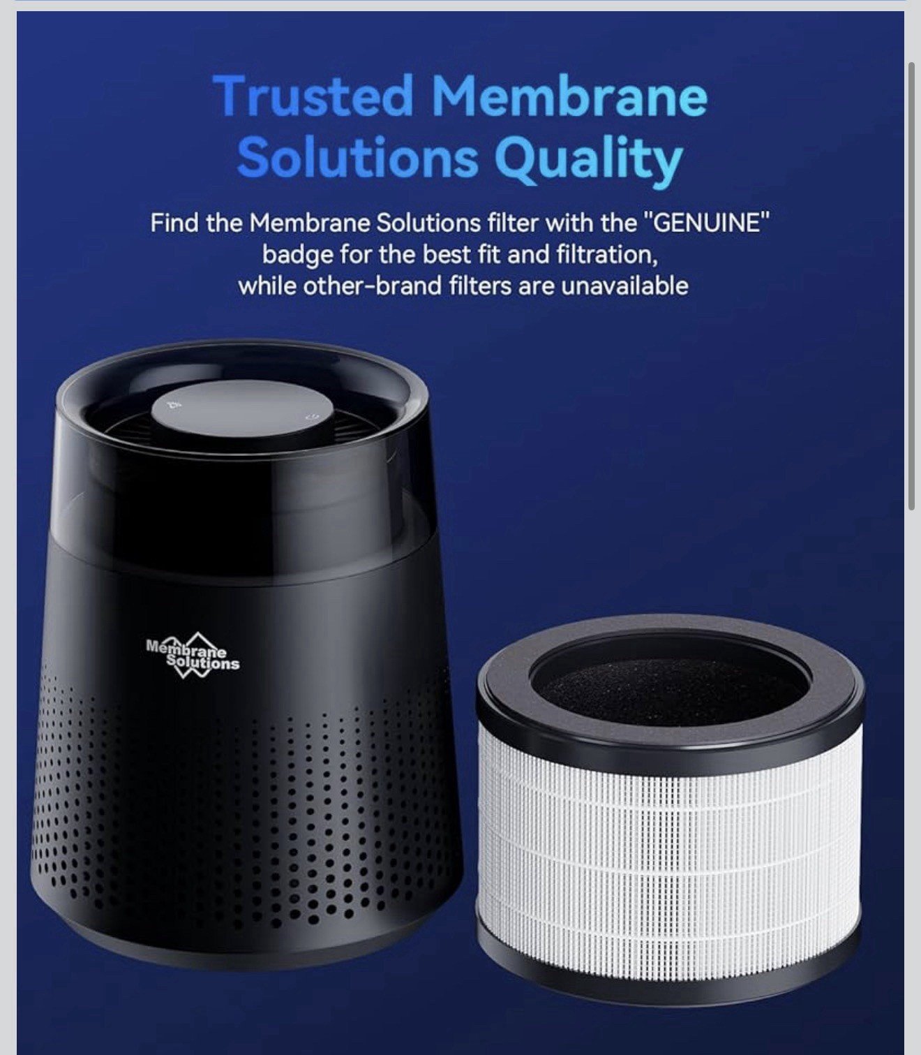 Genuine MSB5 Air Purifier Filter Replacement, 3-In-1 High-Efficiency H13 True He - Image 4