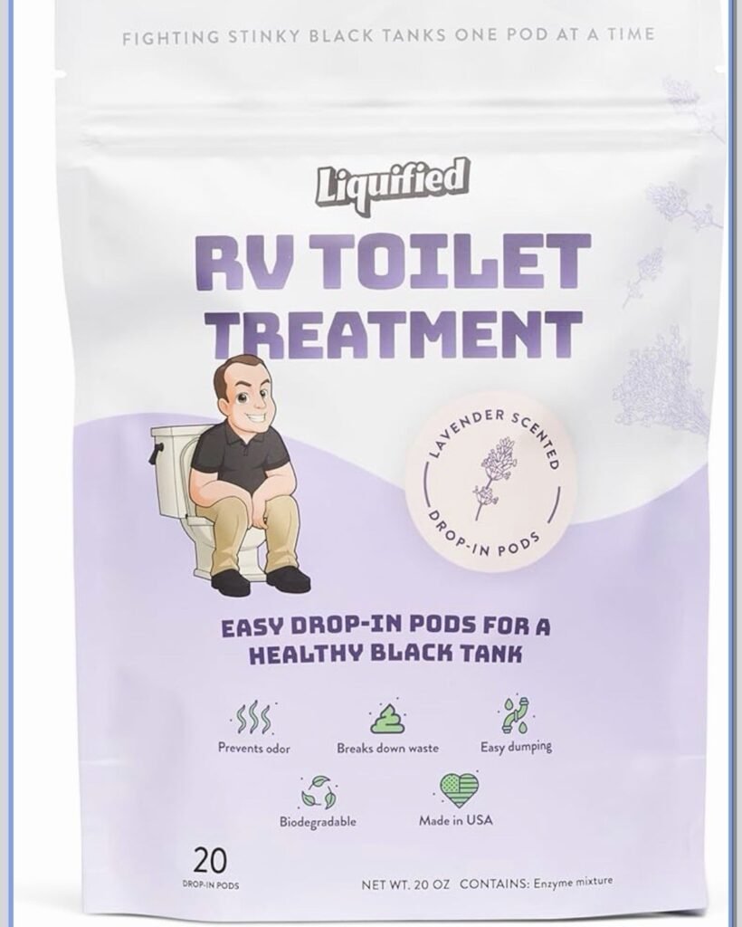 Liquified RV Toilet Treatment Drop-Ins 20 Pods Lavender - Matts RV Reviews