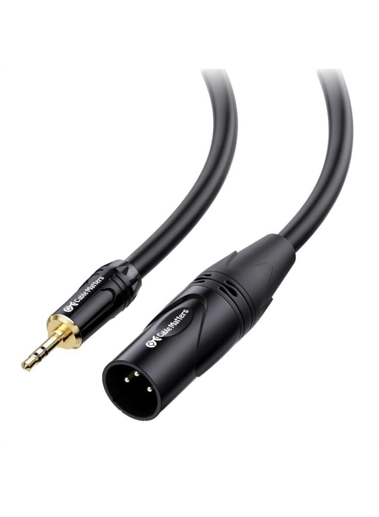 Cable Matters 3.5mm to XLR Cable New 6 Feet 3 Pins Male