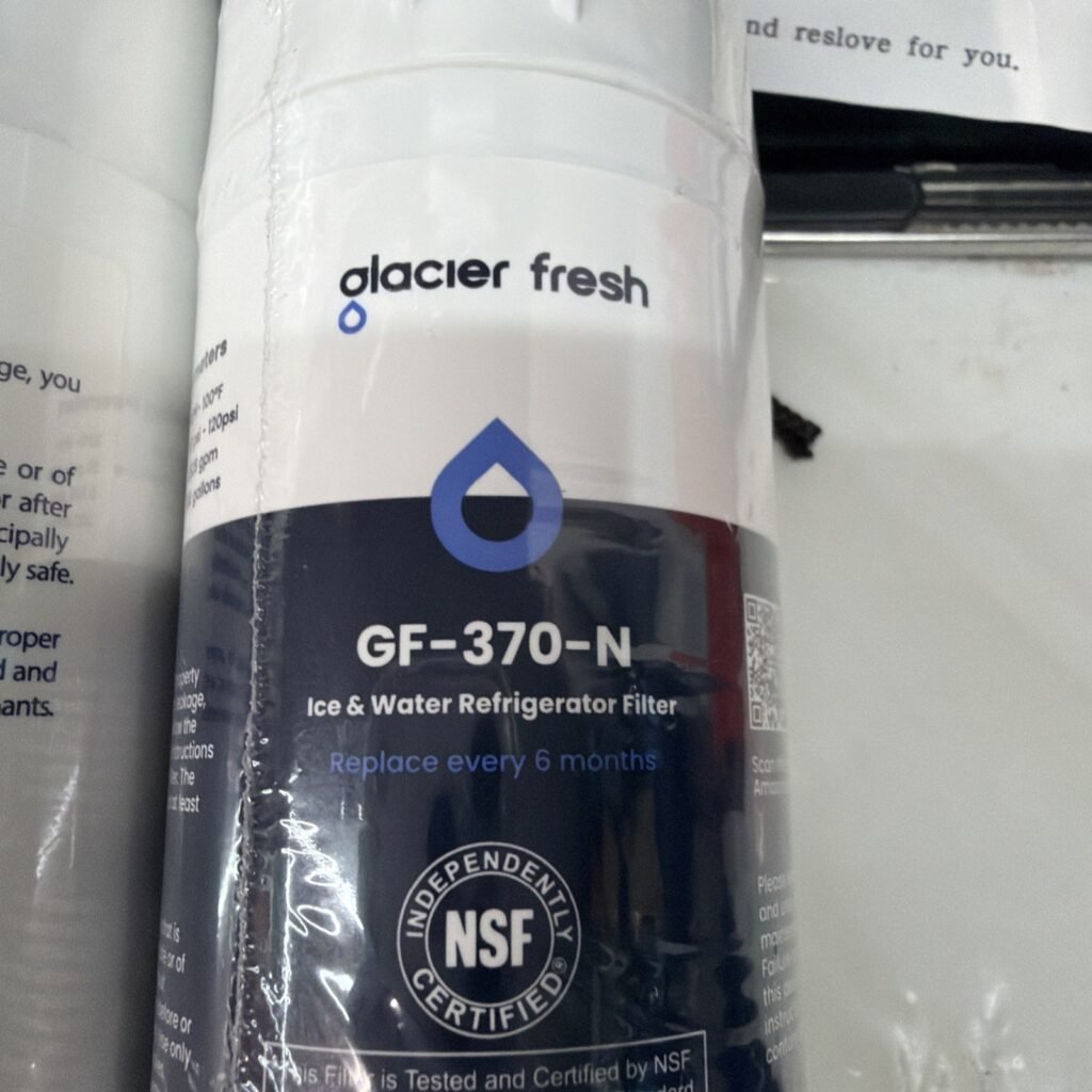 2pcs Sealed New Glacier Fresh GF-370-N Refrigerator Water Filter Replacements
