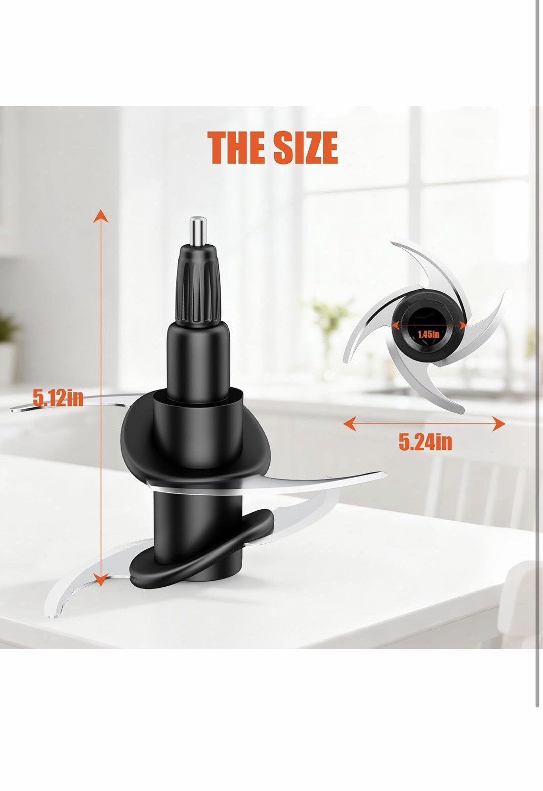 4 Blade For Ninja Blender Blade Part Comp W 64Oz 8Cup 72Oz 9Cup Food Processor