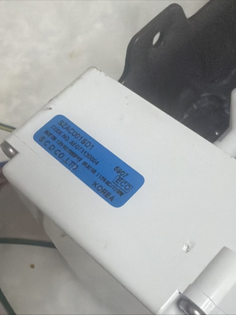 Used SZAC001SD1 OEM genuine  LG Refrigerator Ice Maker Fast Shipping