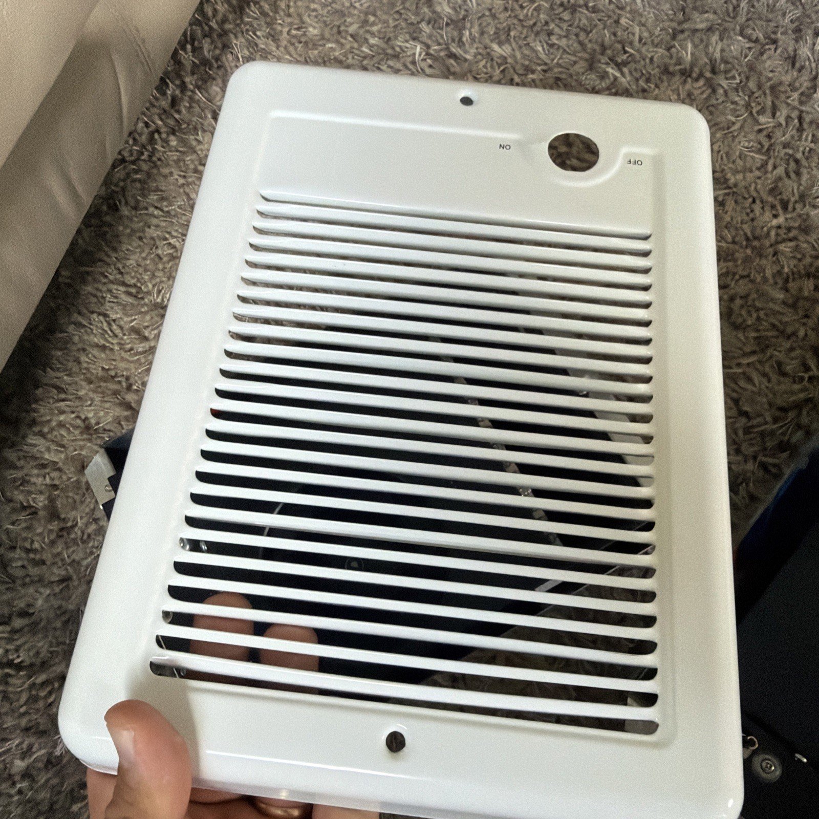 240v Broken Thermostat 2000 watt Cadet Csc202tw Wall Electric Heater White - Image 4
