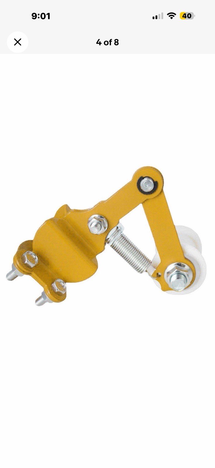 Universal Bolt On Chain Tensioner & Roller Adjuster Motorcycle Dirt Bike Yellow - Image 4