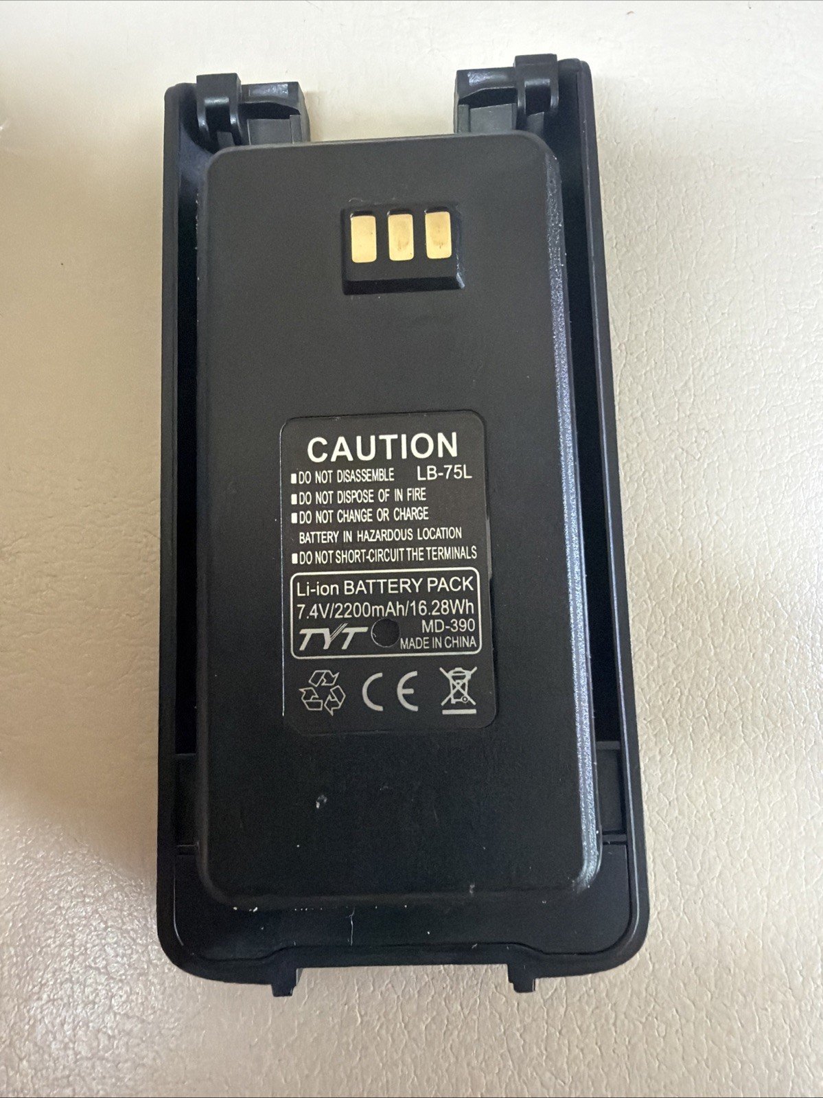 LB-75L 7.4V MD-390 For TYT Retevis RT3 Digital Two Way Radio Battery 2200mAh