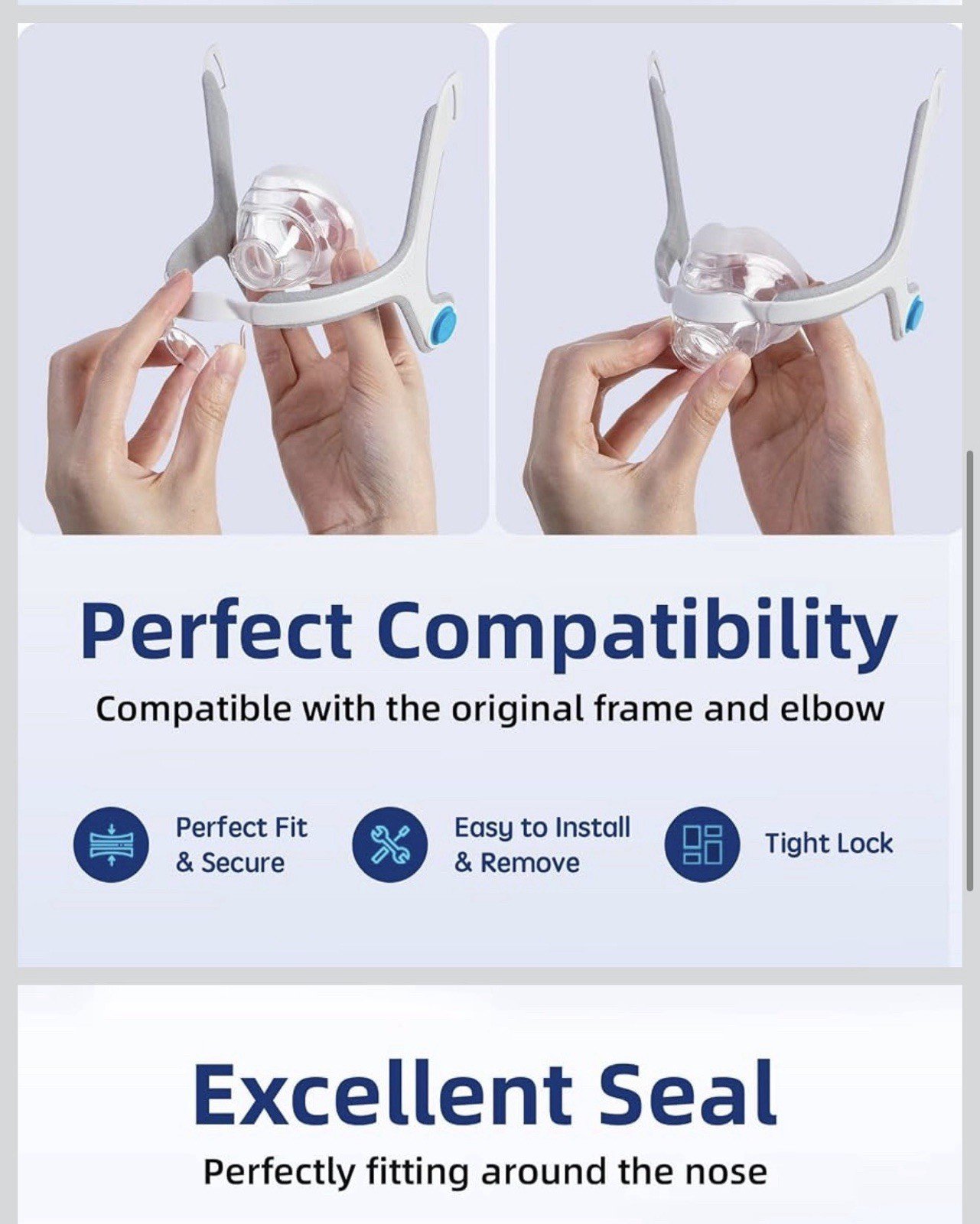 1pc Sealed New N20 Replacement Cushion Compatible with AirFit Size Medium - Image 4