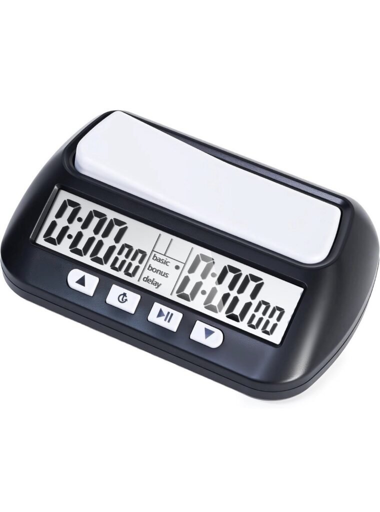 Digital Chess Clock Professional Electronic Chess Timer with Alarm Multifunction