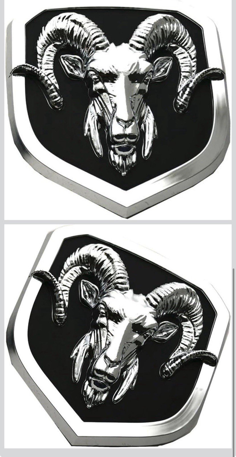 1x Custom Grille 3D Emblem Replacement for 2013-2018 1500 2500 3500 68140322AA B - Image 4